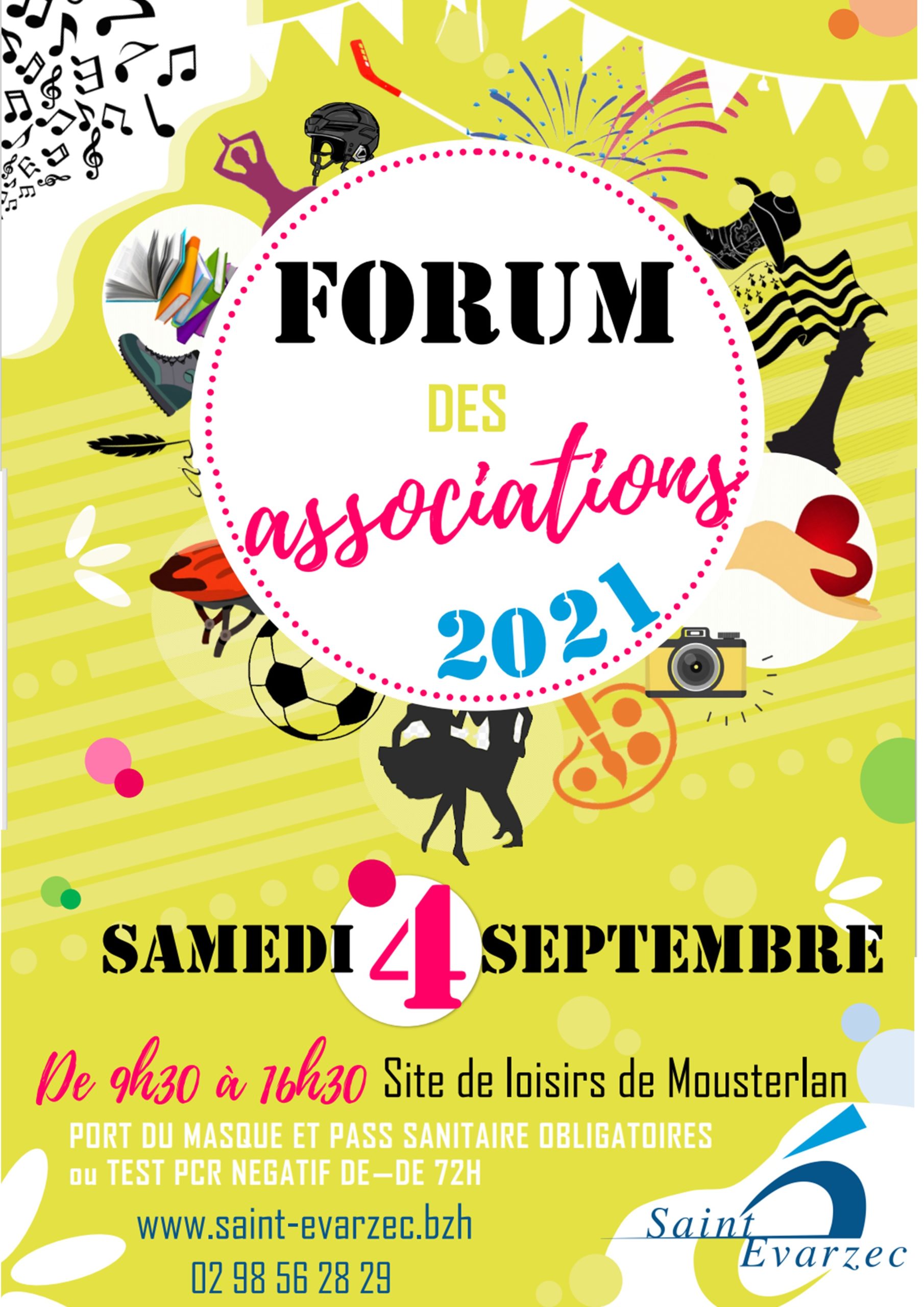 FORUM DES ASSOCIATIONS – ÉDITION 2021 – Mairie de Saint-Évarzec