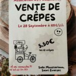 Vente de crêpes avec l'association les "P'tits Loustics"